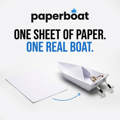 One sheet of paper. One real boat.