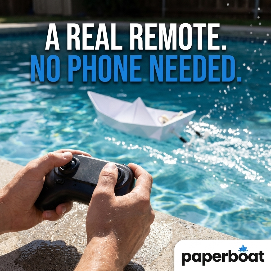 A real remote. No phone needed.