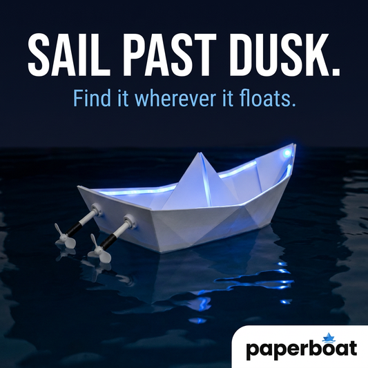 PaperBoat Night Sailor LED kit — sail past dusk